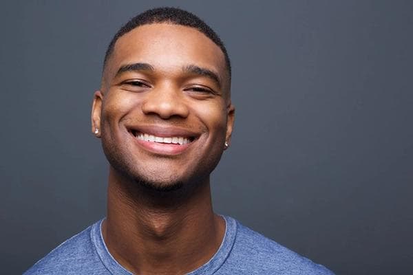 Happy guy smiling